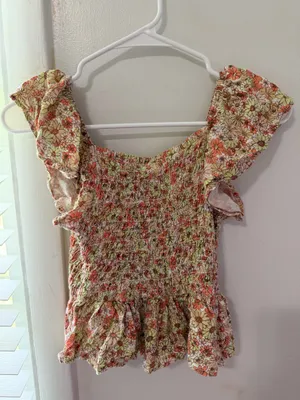 Floral Peplum Top thumbnail 2