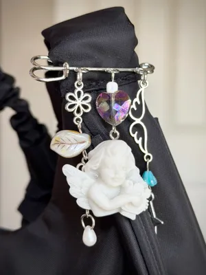 Handmade Czech glass beads mix bag charm👼🌀🩵 thumbnail 2