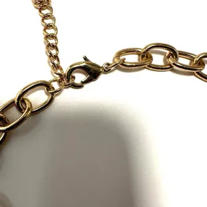 Gold tone chain heart pendant necklace thumbnail 5