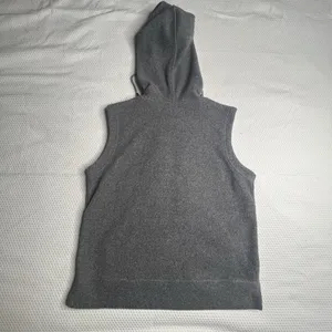 Lavon Snowman/Mittens Christmas Fleece‎ Vest W/Hood Medium Winter Holiday Zip Up thumbnail 2