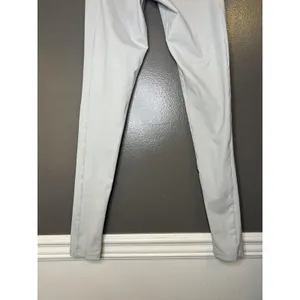 Lounge Leggings Womens Medium White Logo Waist Stretch Ankle Pants Gym Athletic thumbnail 6