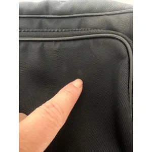 Vintage Coach Crossbody Zip Purse Y2K Bag Small Black Fabric Leather‎ Trim 7409 thumbnail 8