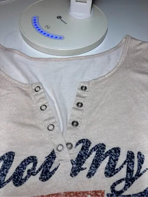 Women’s Cream Graphic Henley Tank Shirt - 'Not My First Rodeo' thumbnail 4