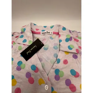 Emerson Road Pajama Set Women Small Gray Space Dye‎ Polka Dot Sleepwear NWT thumbnail 5