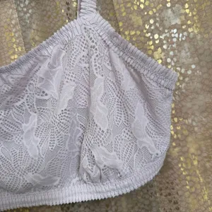 Aerie Pastel Lilac Purple Lace Bandeau O Ring Back Bralette XL thumbnail 3