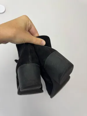 Qupid Black Suede Ankle Boots thumbnail 3
