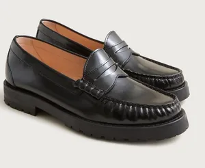 New in Box JCrew Winona Lug-Sole Penny Loafers in Italian Spazzolato Sz 7.5 thumbnail 1