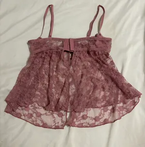 Urban Outfitters Out From Under Cherie Sheer Lace Babydoll Cami thumbnail 3