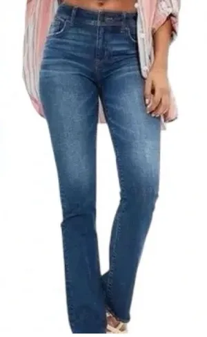 Oat New‎ York High Rise Slim Boot cut Denim Jeans thumbnail 1