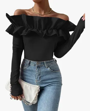 Ruffled Top Blue thumbnail 3