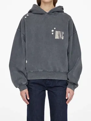 ANINE BING Women's Bleached Alec
Hoodie Size Medium thumbnail 1