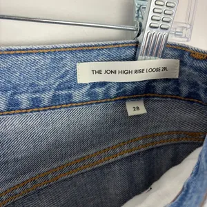 Aritzia Denim Forum The Joni‎ High Rise Loose Light Wash Jeans Size 28/29 Length thumbnail 9