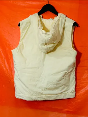 GAP Pale Yellow Hooded Puffer Vest thumbnail 2