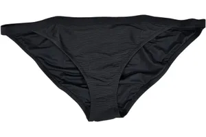 J. Crew Ribbed-trim hipster full-coverage bikini bottom‎ Black XXL NWT thumbnail 1