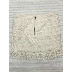 Fossil‎ Cream Mini Skirt Floral Crochet Lace Overlay Zipper Size Medium M thumbnail 2