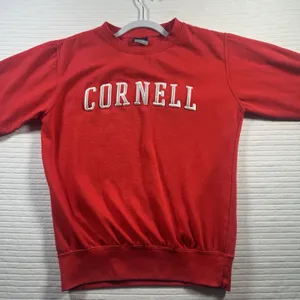 Cornell University MV Sport Sweatshirt Red Crewneck Collegiate Ivy League Small thumbnail 2