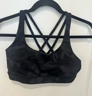 Lululemon Black Camo Energy Bra thumbnail 1