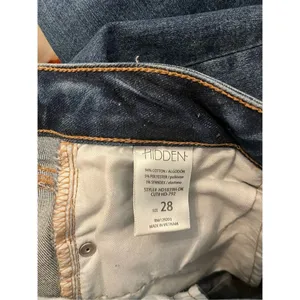 ‎Hidden Distressed Raw Hem Skinny Jeans thumbnail 5