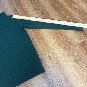 Athleta Flurry Base Layer Turtleneck Top Green Wool Blend Thumbholes Women Small thumbnail 4