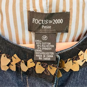 Focus 2000 Jean Jacket size 4 Petite thumbnail 7