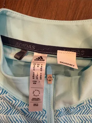 adidas Herringbone Stripe Sleeveless Polo Shirt x Disney Medium - C4-092 thumbnail 2