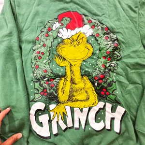 Green Grinch Christmas Wreath Pullover Sweatshirt unisex Adult‎ Size S/P thumbnail 2