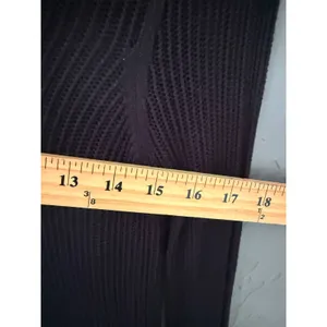 RED Y2k Black Sheer Ribbed Knit V-Neck Button Front Cardigan Whimsigoth S thumbnail 8