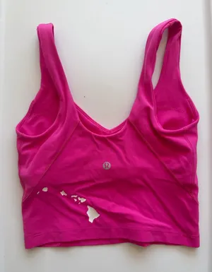 Lululemon Athletica Align Tank Hawaii Collab Pink Scoop Back Top Sports Bra 2 thumbnail 1