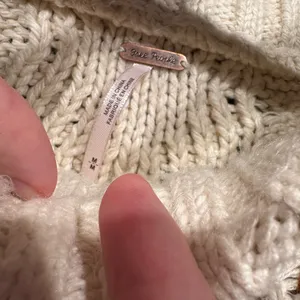 Free People Guilded Cream and Gold Embroidered Sweater thumbnail 5