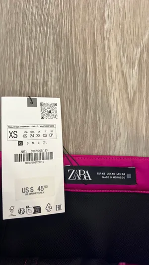 ZARA Satin Cargo Skirt thumbnail 3