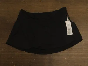 Anne Cole Womens Soft Wide Band Swim Skirt Bikini Bottom MYMB41401 Black XL thumbnail 1