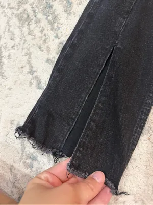 Abercrombie Curve Love The Skinny High Rise Split Hem Jeans 27/4R thumbnail 5