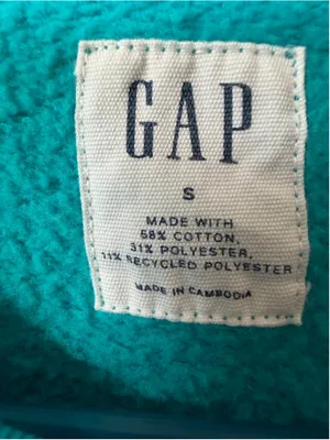 GAP Teal Navy Logo Crewneck Sweatshirt S thumbnail 3