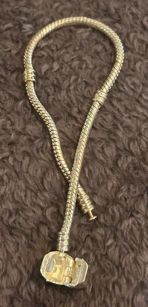 C401 7.5 inch bracelet no charms 925 sterling silver thumbnail 1