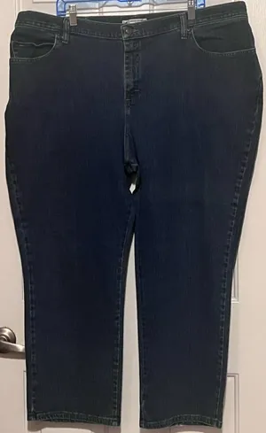 Lee Relaxed Straight Leg at the Waist Women's‎ Jeans Size 24W Petite thumbnail 1