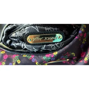 Betsey Johnson colorful floral happy skull‎ pattern hobo bag thumbnail 12