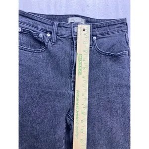 Madewell Curvy Perfect Vintage Straight Jean Womens 26 Gray Raw‎ Hem Denim thumbnail 6