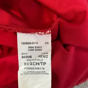 Dickies Scrub Top Women's Sz XS Red Mock Wrap Empire Waist‎ Medical Nursing Work thumbnail 8