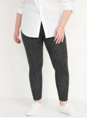 NEW~ Old Navy High-Waisted Leopard-Print Ankle Leggings XL thumbnail 2