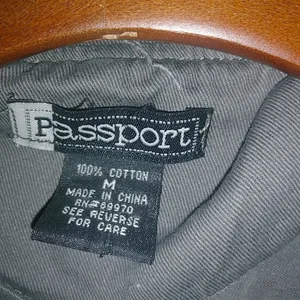Passport M Cotton Military Army Green Zip Front Shacket Light Jacket thumbnail 8