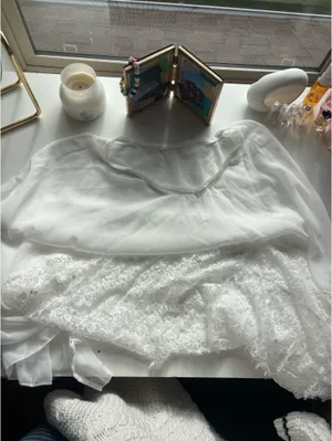 Edikted white poncho top thumbnail 2