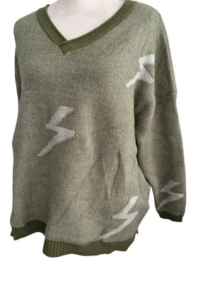 THREE BIRD NEST Green S Sweater Size Medium NEW NWT thumbnail 3