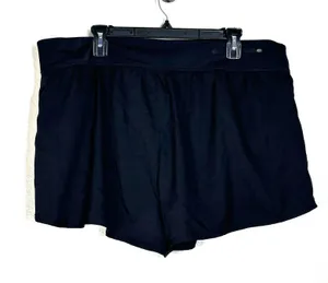 Nike Women's 2X plus size Black Active Running Shorts 3" inseam Athleisure swift thumbnail 1