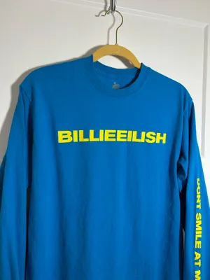Medium Billie Eilish Don't Smile at Me Long Sleeve Shirt thumbnail 2