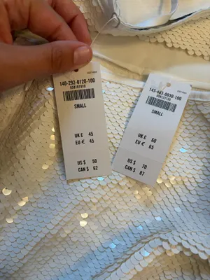 Abercrombie & Fitch White Sequin Set thumbnail 6