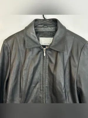 Wilsons Leather Maxima Insulated Zip Up Moto Jacket Size Large thumbnail 2