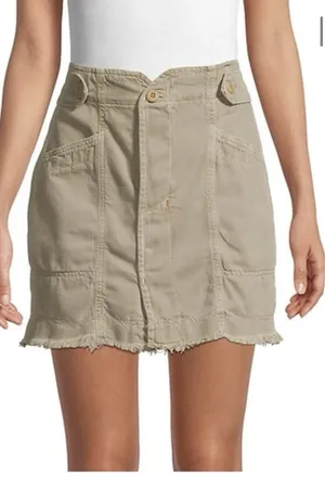 Free People Alpha Utility MINI Skirt SZ 4 thumbnail 1