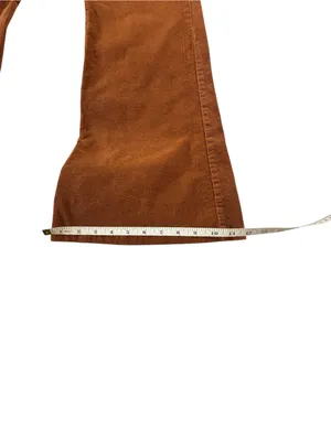 Windsor Brown Corduroy Flare Pants Womens L Bell Bottom 70s Y2K Boho thumbnail 9