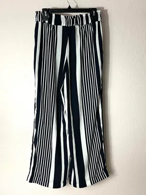 H&M Vertical Stripe Wide-Leg Pants thumbnail 3