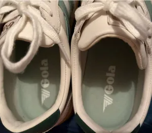 Women’s Gola Classics Viper Leather Sneaker white/evergreen thumbnail 4